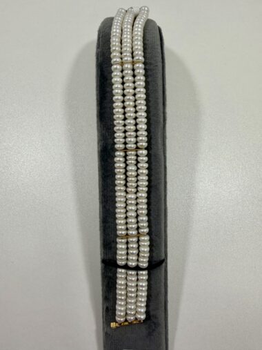 Bracelet triple rangs de perles