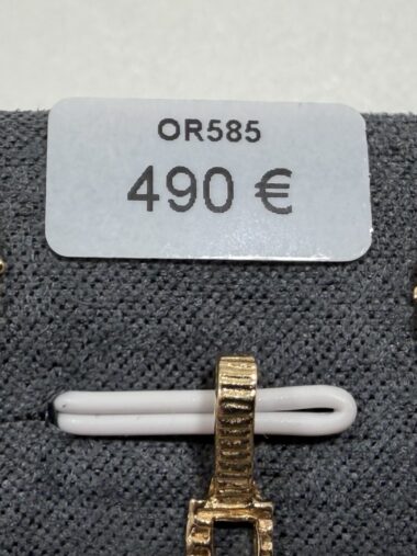 Paire de boucles d&rsquo;oreille opale