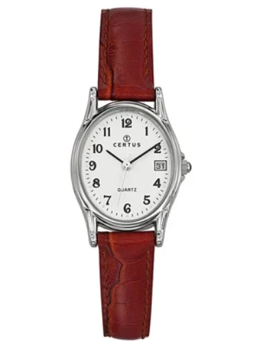 Montre Certus Acier Cuir Marron 644523
