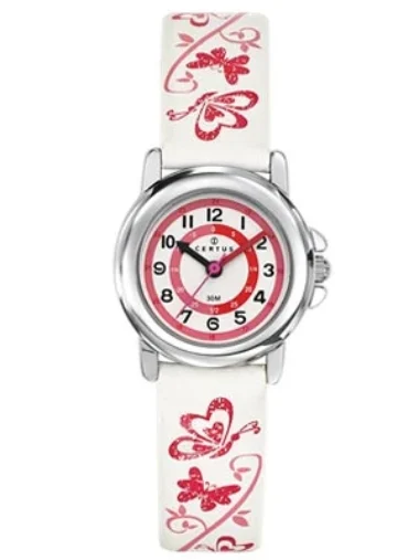 Montre Certus Enfant Cuir Blanc Classique 647545