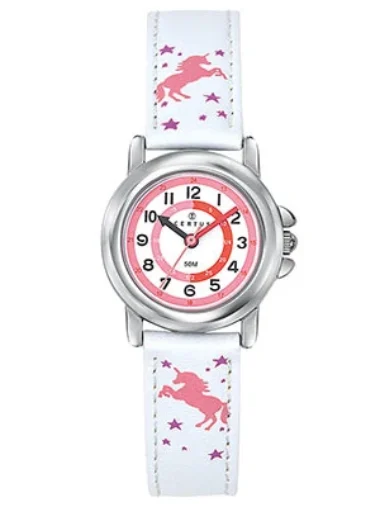Montre Certus Enfant Cuir Blanc Licorne 647624
