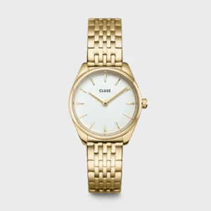 Montre Cluse Féroce Mini acier blanc, dorée CW11705