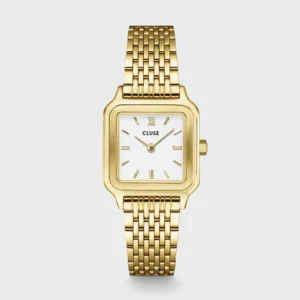 Montre Cluse Gracieuse Petite Quartz 24 mm Doré Cadran Blanc CW11815