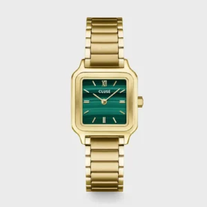 Montre Cluse Gracieuse Petite acier, vert, dorée CW11828