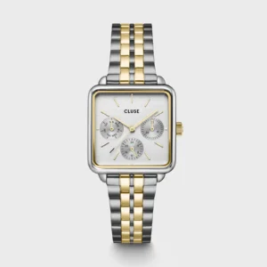 Montre Cluse La Tétragone Multifunction acier, bicolore CW13803