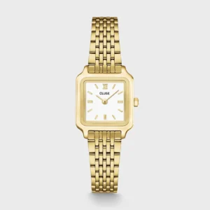 Montre Cluse Gracieuse Mini acier, blanc, dorée CW15506