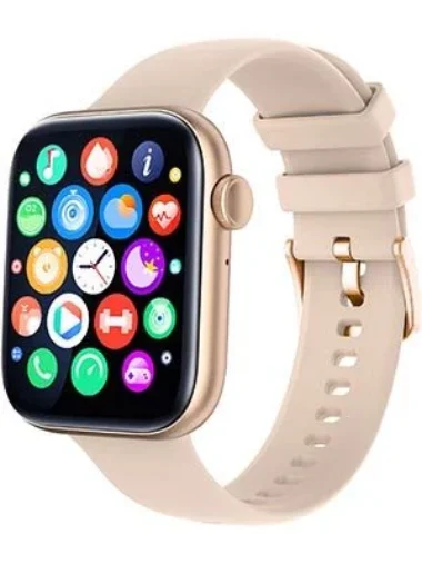 Montre Tekday Connectée Acier Doré Rose Silicone Rose 656501