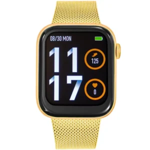 Montre Tekday Connectée Mixte Acier Doré Milanais 656515