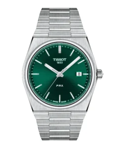Montre Tissot PRX Quartz 40 mm Verte Acier T1374101109100
