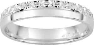 Alliance taille 54 3.5mm ag925rh argent gris rhodié