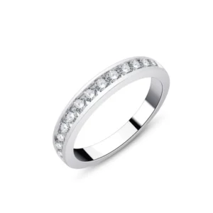 Alliance taille 54 Demi rail Argent Gris rhodié