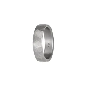 Alliance taille 64 en tantale surface martelée s2 6,0 mm Tantale 999 Gris