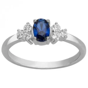 Bague empierrée taille 58 argent. oxydes de zirconium et spinelle synthetique argent gris rhodié