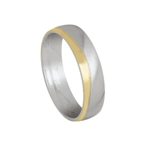 Bague jourdan taille 60 vito bague acier bicolore doré