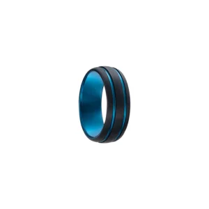 Bague jourdan taille 64 vesta bague tungstene bicolore noir