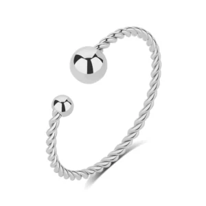 Bague pixies acier gris