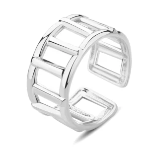 Bague pixies acier gris