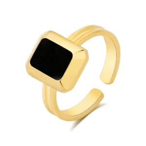 Bague pixies acier jaune