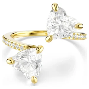 Bague swarovski empierrée taille 55 mesmera:bague white gos 55 métal doré jaune