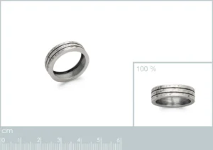 Bague taille 62 argent 925 gris
