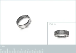 Bague taille 62 argent 925 gris