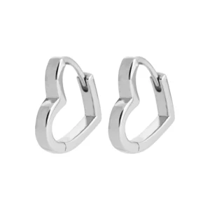Boucles d'oreilles créoles argent 925 rhodié gris rhodié