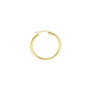 Boucles d'oreilles créoles Creol liss 2mm dia int 10mm Or 750/1000 Jaune