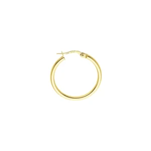 Boucles d'oreilles créoles Or 375/1000 fil2mm int40mm or jaune