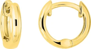 Boucles d'oreilles créoles or 375/1000 jaune