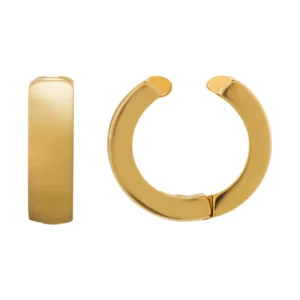 Boucles d'oreilles jourdan puces tilos acier doré jaune