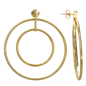 Boucles d'oreilles orus puces boucles oreilles argent 925 jaune
