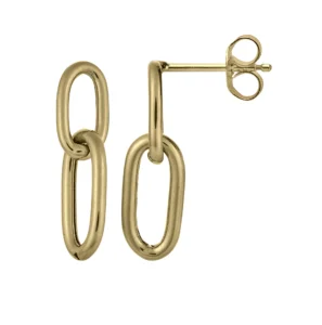 Boucles d'oreilles pendantes Or 750/1000 Jaune