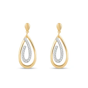 Boucles d'oreilles puces 2dts 0,003cts Or 375/1000 Jaune
