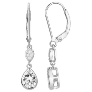 Boucles d'oreilles puces argent 10oxydes de zirconium gris rhodié