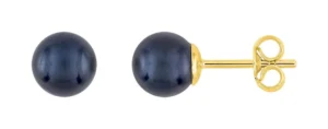 Boucles d'oreilles puces Bo. pe.cult.dou.nr Or 750/1000 Jaune