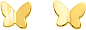 Boucles d'oreilles puces Bo.+vis or 375/1000 jaune