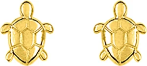 Boucles d'oreilles puces Bo.+vis or 375/1000 jaune