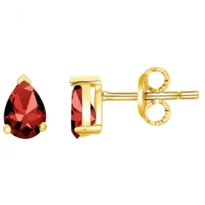 Boucles d'oreilles puces pl.or eo 3m14k et 2 cz synth plaqué or jaune