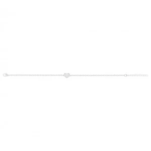 Bracelet argent 19 oxydes de zirconium 16 et 3cm gris rhodié