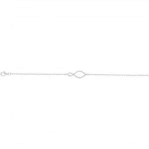 Bracelet argent. 925 et 44 oxydes de zirconium 16 et 3cm gris rhodié
