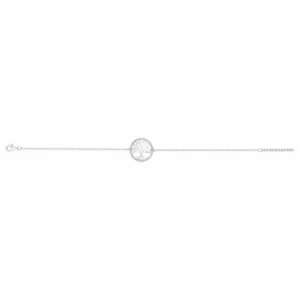 Bracelet argent. et 46 oxydes de zirconium 16 et 3cm gris rhodié