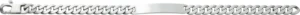 Bracelet gourmette identit. 6mm ag925.vieilli argent gris