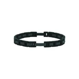 Bracelet herbelin bijoux cap camarat 8mm céramique noire acier et céramique