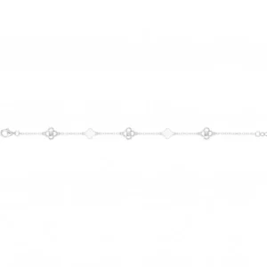Bracelet la garçonne diamant argent. 925 et 1 diamant 0,015 cts 16 et 3cm gris rhodié