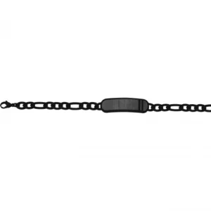 Bracelet phebus acier 316l, carbone forgé, 19.5 et 1.5cm noir