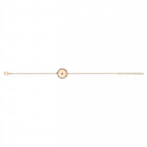 Bracelet pl.or eo 3m14k 27 oxydes de zirconium -16 et 3cm plaqué or jaune