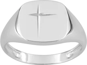 Chevalière taille 62 ag925rh argent gris rhodié