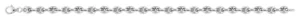 Collier grain café ag925rh argent gris rhodié