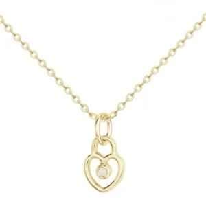 Collier la garçonne diamant plaque or 3 microns et 1 diamant 0,015 cts 40 et 5cm jaune