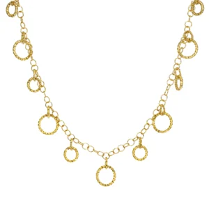Collier orus argent 925 jaune